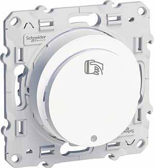 Schneider electric Odace S52R283 Выключатель для ключ-карты (10 А, под рамку, индикация, скрытая установка, белый) Упаковка (5 шт.) Schneider Electric S52R283
