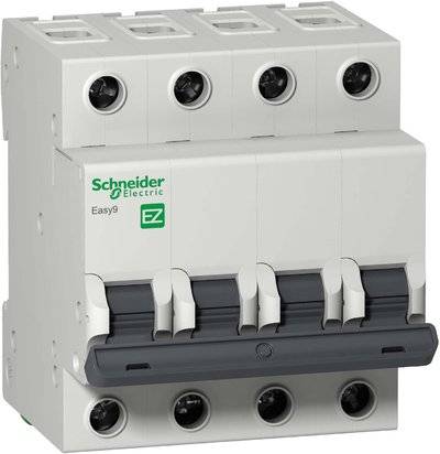 Schneider electric Easy9 EZ9F34420 Автоматический выключатель четырехполюсный 20А (4.5 кА, C) Schneider Electric EZ9F34420
