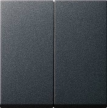 Gira System55 231528 Крышка для двухканального диммера (антрацит) Gira 231528