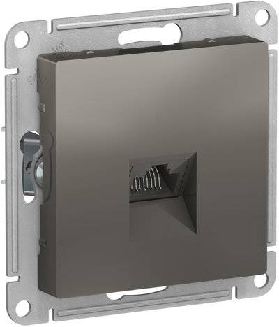 Schneider electric AtlasDesign ATN000983 Розетка компьютерная (RJ45, под рамку, скрытая установка, сталь) Упаковка (5 шт.) Schneider Electric ATN000983 AtlasDesign ATN000983