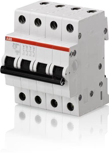 Abb SH200 2CDS244001R0204 Автоматический выключатель четырехполюсный 20А (4.5 кА, C) ABB 2CDS244001R0204