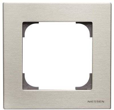 Abb Sky 2CLA857100A1401 Рамка 1-постовая (нержавеющая сталь) ABB 2CLA857100A1401