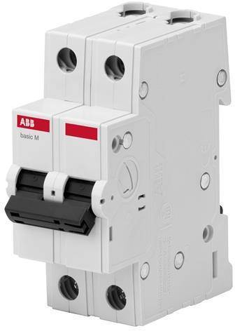 Abb Basic M 2CDS642041R0204 Автоматический выключатель двухполюсный 20А (4.5 кА, C) ABB BMS412C20 2CDS642041R0204
