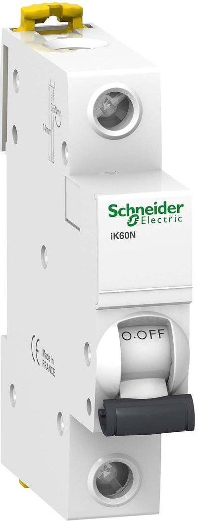 Schneider electric Acti 9 A9K24110 Автоматический выключатель однополюсный 10А (6 кА, C) Schneider Electric iK60 Acti9 1п C 10А 6кА A9K24110