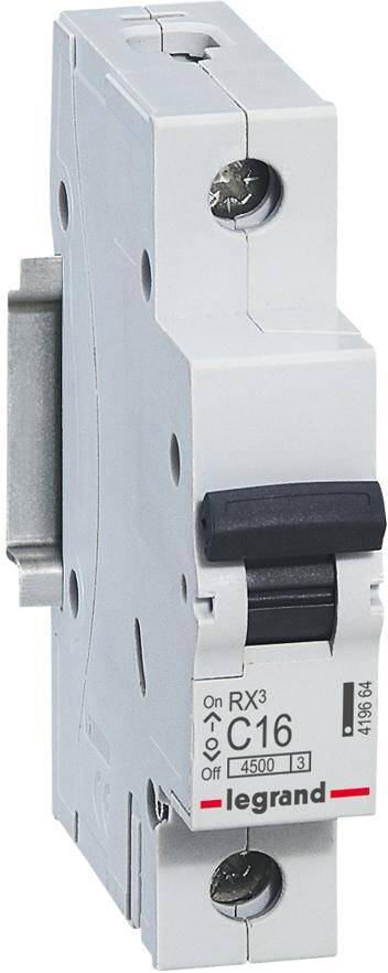 Legrand RX3 419664 Автоматический выключатель однополюсный 16А (4.5 кА, C) Legrand 419664