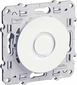 Schneider electric Odace S52R685 Кнопка для звонка (16 А, под рамку, скрытая установка, белый) Schneider Electric S52R685