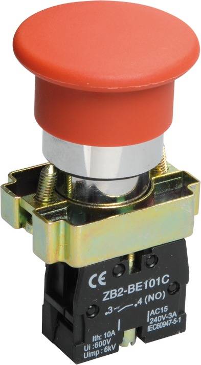 Iek BBG70-BC-K04 Кнопка управления LAY5-BC41"Грибок" красная 1з Упаковка (20 шт.) IEK BBG70-BC-K04