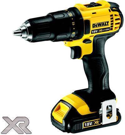 DeWalt DCD780C2-QW Дрель-шуруповерт (Li-Ion, 18.0 В, 1.5 Ач, 600/2000 об/мин, 60/23 Нм) DeWALT DCD780C2-QW