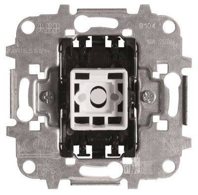Abb Механизм 1-клавишного выключателя, 1-полюсного, 10А/250В ABB 2CLA810100A1001
