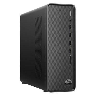 HP Компьютер HP Slimline S01-aD0000ur, Intel Celeron J4005, DDR4 4Гб, 128Гб(SSD), Intel UHD Graphics 600, Free DOS 2.0, черный [7rz56ea] 7RZ56EA
