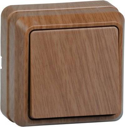 Iek EVO10-K04-10-DC ВС20-1-0-ОД Выключатель 1кл 10А откр.уст. ОКТАВА (дуб) Упаковка (36 шт.) IEK EVO10-K04-10-DC