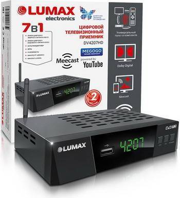 lumax Цифровой телевизионный ресивер Lumax DV 4207 HD черный 