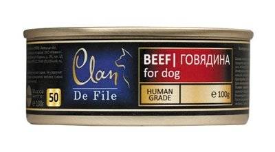 Clan Влажный корм для собак Clan De File Beef 0,1 кг 