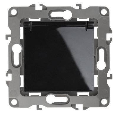 ЭРА Розетка ЭРА 12 2P E Schuko со шторками с крышкой 16A 250V 12-2103-06 