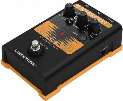 TC Helicon TC Helicon VoiceTone E1 напольная вокальная педаль эффектов эхо и задержки 