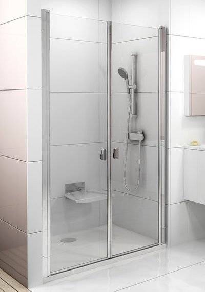 Ravak Душевая дверь в нишу Ravak Chrome CSDL2-110 белая+транспарент 0QVDC10LZ1