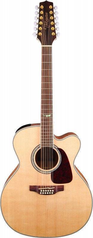 TAKAMINE 12-ти струнная электроакустическая гитара типа Jumbo TAKAMINE G70 SERIES GJ72CE-12NAT 