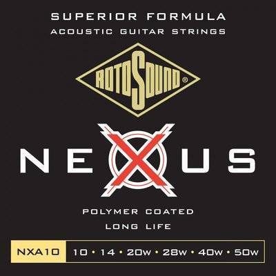 ROTOSOUND Струны для акустической гитары ROTOSOUND NXA10 STRINGS COATED TYPE 