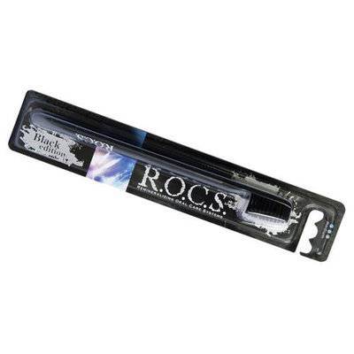 R.O.C.S R.O.C.S Зубная щётка "Black Edition" средняя, 1 шт. (R.O.C.S, ) 0304019