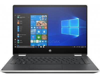 HP Ноутбук-трансформер HP Pavilion x360 14-dh0000ur, 14", IPS, Intel Core i3 8145U 2.1ГГц, 4Гб, 128Гб SSD, Intel UHD Graphics 620, Windows 10, , серебристый 6PS39EA