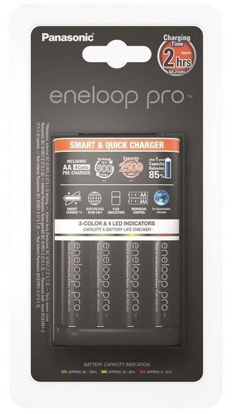 Panasonic Зарядное устройство Panasonic Smart-Quick Charger Eneloop Pro 4AA Ni-Mh (K-KJ55HCD40E) K-KJ55HCD40E