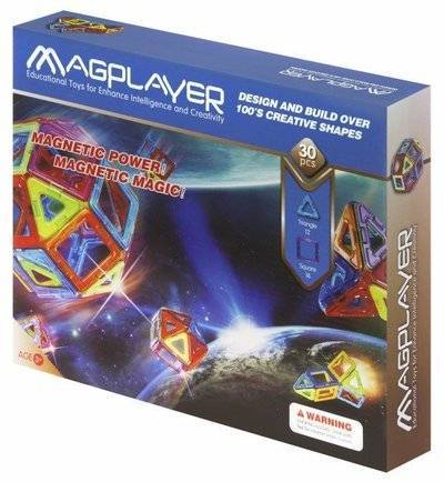 Magplayer Магнитный конструктор Magplayer, 30 элементов (MPB-30) MPB-30