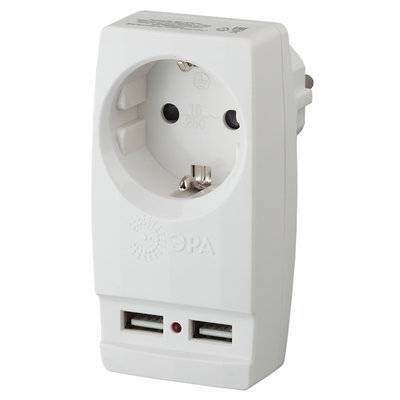 ЭРА Сетевое зарядное устройство ЭРА Polynom SP-1e-USB-W 