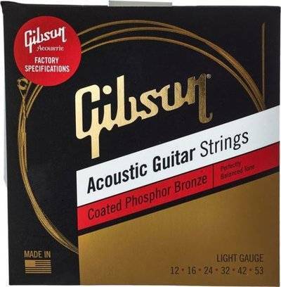 GIBSON Gibson SAG-CPB12 струны для акустической гитары, .012-.053 SAG-CPB12 COATED PHOSPHOR BRONZE STRINGS, LIGHTS 