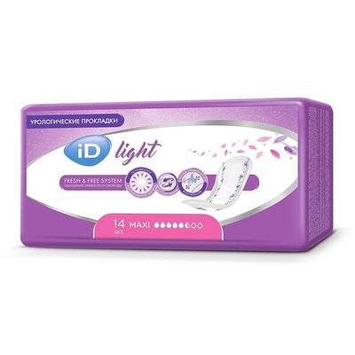 Ontex BVBA Прокладки ID (ИД) Light Maxi урологические 14 шт. Ontex BVBA 1088571