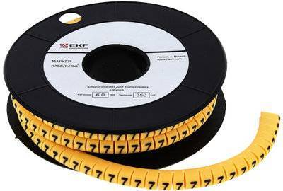 Ekf plc-KM-1.5-7 Маркер кабельный 1,5 мм2 "7" (1000 шт.) (ЕС-0) PROxima EKF plc-KM-1.5-7