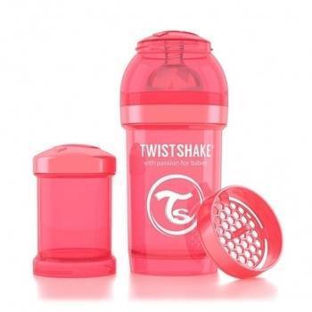 Twistshake Бутылочка для кормления Twistshake, персиковый, 180 мл (78031) 24 874