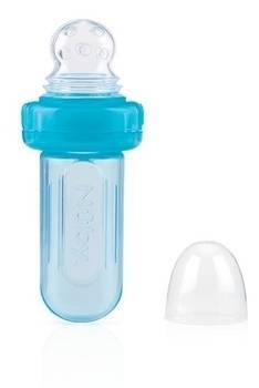Nuby Силиконовый ниблер Nuby Easy Squeezy, с защитным колпачком, голубой (5577blu) 5577blu