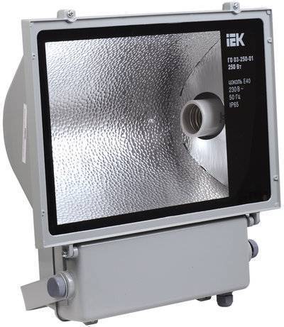 Iek LPHO03-250-01-K03 Прожектор ГО03-250-01 250Вт E40 серый симметричный IP65 IEK LPHO03-250-01-K03