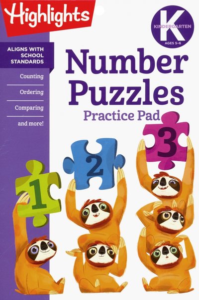 Книга: Random House Kindergarten Number Puzzles (Highlights) 9781684376599