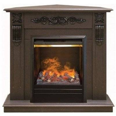 Real-Flame 3D Камин с эффектом живого огня Real-Flame Dominica Corner STD/EUG DN с очагом 3D Olympic 