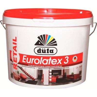 Retail Краска Dufa Retail eurolatex 3 10 л Н0000003302