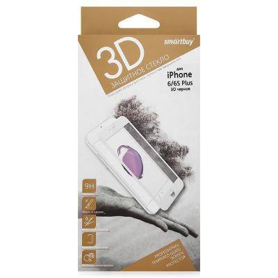 Smart Buy Защитное стекло Smartbuy для iPhone 6/6s Plus 10D(3D) черное [SBTG-3D0003] Smart Buy SBTG-3D0003