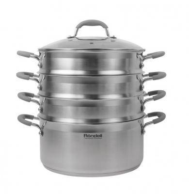 Rondell 1103-RDS Пароварка 26 см. 3 перфорированных уровня (5,5 л - нижний ярус) Rondell RDS-1103 