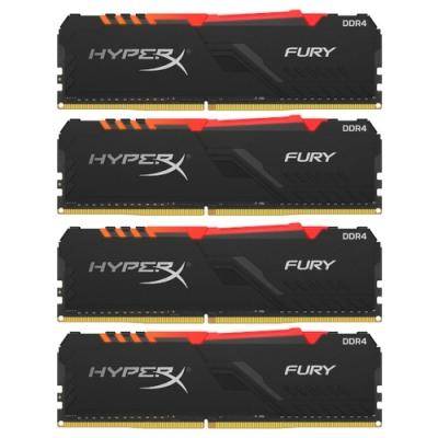 Kingston Оперативная память 64Gb (4x16Gb) PC4-21300 2666MHz DDR4 DIMM CL16 Kingston HX426C16FB3AK4/64 HX426C16FB3AK4/64