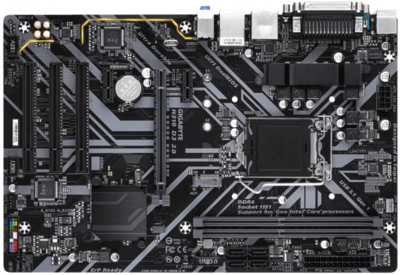 Gigabyte Материнская плата GigaByte H310 D3 2.0 Socket 1151 v2 H310 2xDDR4 1xPCI-E 16x 3xPCI 2xPCI-E 1x 4 ATX Retail H310 D3 2.0