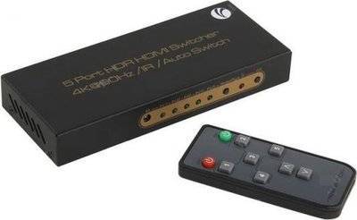 VCOM Telecom Переключатель HDMI 2.0 V 5=>1 VCOM <DD465> VCOM Telecom DD465