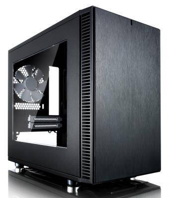 Fractal Корпус mini-ITX Fractal Define Nano S Windowi Без БП чёрный FD-CA-DEF-NANO-S-BK-W Define Nano S Windowi