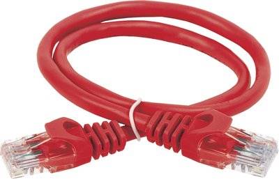 Iek PC04-C5EU-1M ITK Коммутационный шнур (патч-корд), кат.5Е UTP, 1м, красный IEK PC04-C5EU-1M