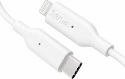 Hama Кабель Hama Mfi 00183295 Lightning (m) USB Type-C (m) 1м белый Mfi 00183295