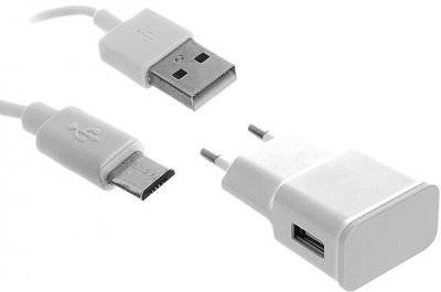 Continent Сетевое зарядное устройство Continent ZN20-191WT 2А microUSB белый ZN20-191WT