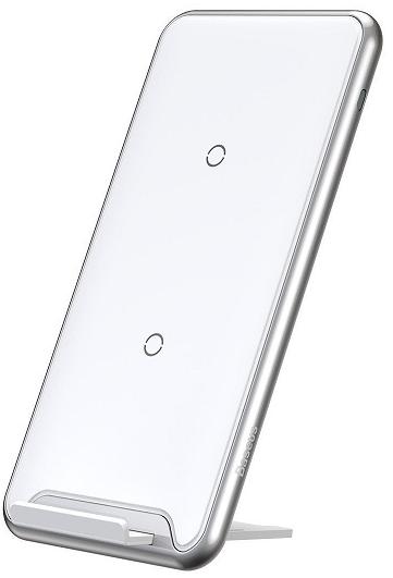 Baseus Беспроводное зарядное устройство Беспроводное ЗУ Baseus WXHSD-B02 (White) Three-coil Wireless Charging Pad WXHSD-B02