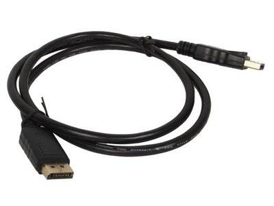 VCOM Telecom Кабель DisplayPort 1м VCOM Telecom CG590-1M круглый черный CG590-1M