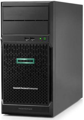 HP Сервер HPE Proliant ML30 Gen10, E-2124, 1x8GB, No HDD (4/6x3.5 NHP), S100i (RAID 1/1/10/5), No ODD, 2x1GbE, iLO std, 1x350W, Tower, 3-1-1 Warranty P06781-425