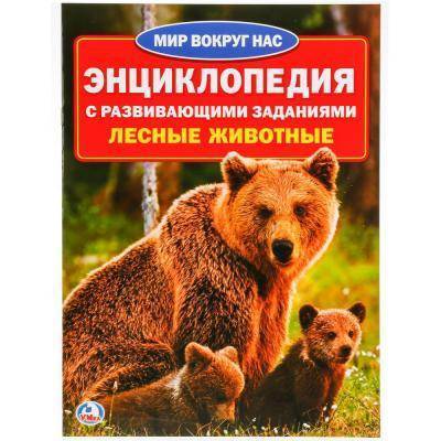 Умка "УМКА". ЛЕСНЫЕ ЖИВОТНЫЕ (ЭНЦИКЛОПЕДИЯ А4) ФОРМАТ: 214Х290ММ, ОБЪЕМ: 16 СТР. (4+4), в кор.30шт 978-5-506-01634-2 (30)