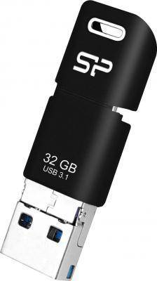 Silicon Power Флеш Диск Silicon Power 32Gb Mobile C50 SP032GBUC3C50V1K USB3.1 серебристый/черный Mobile C50